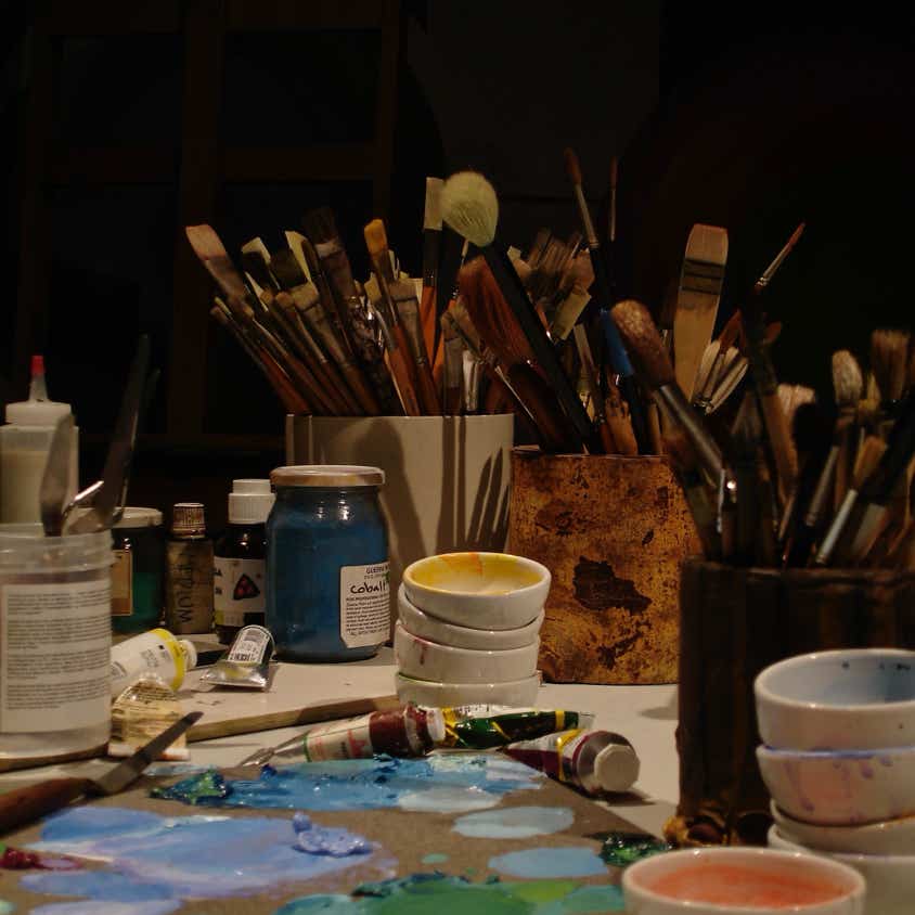 materiales de pintura en Taller Artístico Los Pinos